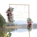 2Pcs Artificial Flower Swag Rustic Silk Flowers for Reception Decor Ornament