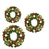 Christmas Wreath Front Door Wreath Winter Wreath for Festival Farmhouse Xmas 30cm