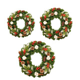 Christmas Wreath Front Door Wreath Winter Wreath for Festival Farmhouse Xmas 30cm