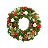 Christmas Wreath Front Door Wreath Winter Wreath for Festival Farmhouse Xmas 30cm