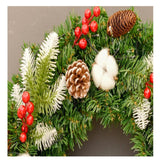 Christmas Wreath Front Door Wreath Winter Wreath for Festival Farmhouse Xmas 30cm