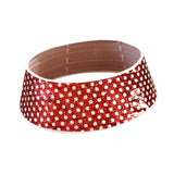 Maxbell Red Christmas Tree Collar Handmade Decor for Indoor Party Favors Winter