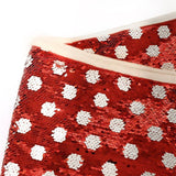 Maxbell Red Christmas Tree Collar Handmade Decor for Indoor Party Favors Winter