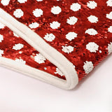 Maxbell Red Christmas Tree Collar Handmade Decor for Indoor Party Favors Winter