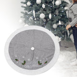 Christmas Tree Skirt 48 inch DIY Tree Mat for Party Favors Holiday Farmhouse