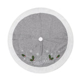 Christmas Tree Skirt 48 inch DIY Tree Mat for Party Favors Holiday Farmhouse