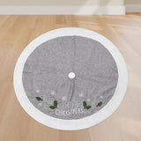 Christmas Tree Skirt 48 inch DIY Tree Mat for Party Favors Holiday Farmhouse