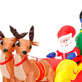 Christmas Inflatable Inflatable Santa Claus on Sleigh for Backyard Home Yard