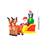 Christmas Inflatable Inflatable Santa Claus on Sleigh for Backyard Home Yard