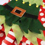 Christmas Tree Skirt Elf Leg Christmas Tree Collar for Indoor Office Bedroom