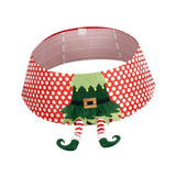 Christmas Tree Skirt Elf Leg Christmas Tree Collar for Indoor Office Bedroom