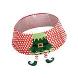 Christmas Tree Skirt Elf Leg Christmas Tree Collar for Indoor Office Bedroom