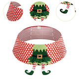 Christmas Tree Skirt Elf Leg Christmas Tree Collar for Indoor Office Bedroom