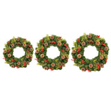 Christmas Wreath Front Door Wreath Artificial Flower Wreath for Wall Holiday 30cm