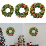 Christmas Wreath Front Door Wreath Artificial Flower Wreath for Wall Holiday 30cm