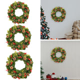 Christmas Wreath Front Door Wreath Artificial Flower Wreath for Wall Holiday 30cm