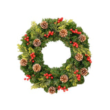 Christmas Wreath Front Door Wreath Artificial Flower Wreath for Wall Holiday 30cm