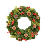 Christmas Wreath Front Door Wreath Artificial Flower Wreath for Wall Holiday 30cm