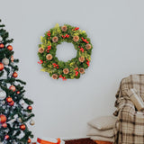 Christmas Wreath Front Door Wreath Artificial Flower Wreath for Wall Holiday 30cm