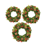 Christmas Wreath Front Door Wreath Artificial Flower Wreath for Wall Holiday 30cm