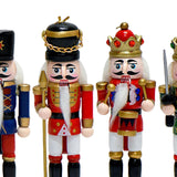 4x Nutcracker Statue Wood Nutcracker Sculpture for Xmas Home Decoration Desk