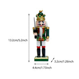 4x Nutcracker Statue Wood Nutcracker Sculpture for Xmas Home Decoration Desk