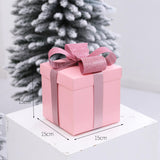 Christmas Gift Boxes Decorative Ornaments for Thanksgiving New Year Weddings Pink