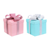 Christmas Gift Boxes Decorative Ornaments for Thanksgiving New Year Weddings Pink