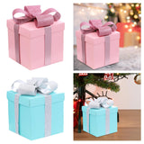 Christmas Gift Boxes Decorative Ornaments for Thanksgiving New Year Weddings Pink