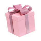 Christmas Gift Boxes Decorative Ornaments for Thanksgiving New Year Weddings Pink