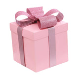 Christmas Gift Boxes Decorative Ornaments for Thanksgiving New Year Weddings Pink