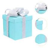 Christmas Gift Boxes Decorative Ornaments for Thanksgiving New Year Weddings Blue