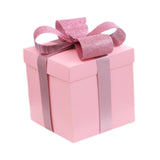 Christmas Gift Boxes Stackable Ornaments for Valentines Day Weddings Holiday Pink