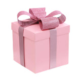 Christmas Gift Boxes Stackable Ornaments for Valentines Day Weddings Holiday Pink