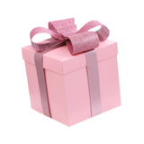 Christmas Gift Boxes Stackable Ornaments for Valentines Day Weddings Holiday Pink