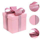 Christmas Gift Boxes Stackable Ornaments for Valentines Day Weddings Holiday Pink