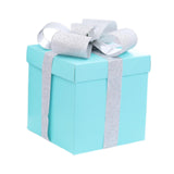 Christmas Gift Boxes Stackable Ornaments for Valentines Day Weddings Holiday Blue