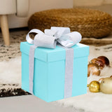 Christmas Gift Boxes Stackable Ornaments for Valentines Day Weddings Holiday Blue