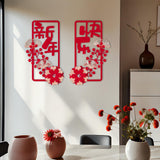 Maxbell 2 Pair Chinese New Year Couplets Snake Year Ornament for Porch Celebration