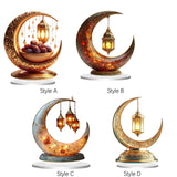 Ramadan Moon Light Acrylic Eid Mubarak Night Light for Party Restaurant Home Style A