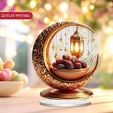 Ramadan Moon Light Acrylic Eid Mubarak Night Light for Party Restaurant Home Style A