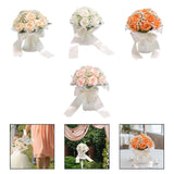 Maxbell Wedding Bouquet for Bride Artificial Silk Flowers Elegant Bridesmaid Bouquet Champagne