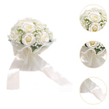 Maxbell Wedding Bouquet for Bride Artificial Silk Flowers Elegant Bridesmaid Bouquet White