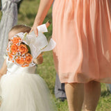 Maxbell Wedding Bouquet for Bride Artificial Silk Flowers Elegant Bridesmaid Bouquet Orange