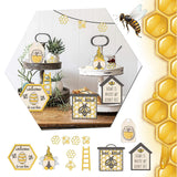 Maxbell Bee Tiered Tray Decor Creative Decorative Table Signs for Party Office Table Style A
