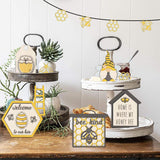 Maxbell Bee Tiered Tray Decor Creative Decorative Table Signs for Party Office Table Style A