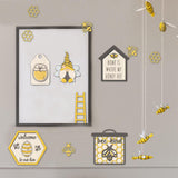 Maxbell Bee Tiered Tray Decor Creative Decorative Table Signs for Party Office Table Style A
