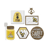 Maxbell Bee Tiered Tray Decor Creative Decorative Table Signs for Party Office Table Style A