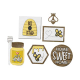 Maxbell Bee Tiered Tray Decor Creative Decorative Table Signs for Party Office Table Style A