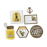 Maxbell Bee Tiered Tray Decor Creative Decorative Table Signs for Party Office Table Style A